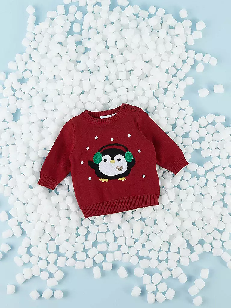 NAME IT | Baby Pullover NBFRADEER | rot