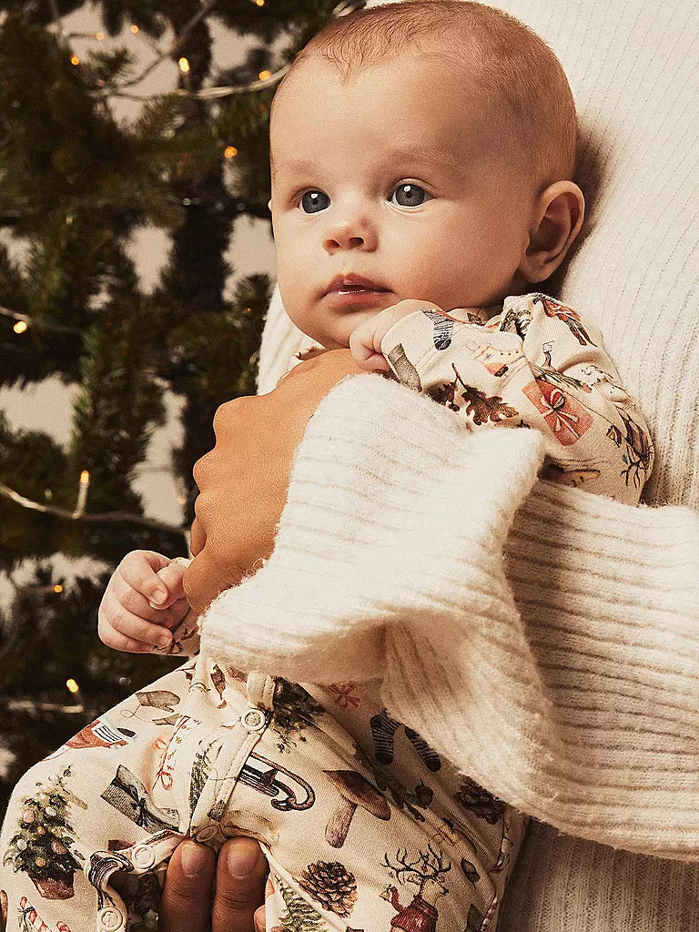NAME IT | Baby Schlafoverall NBNVISMAS | beige
