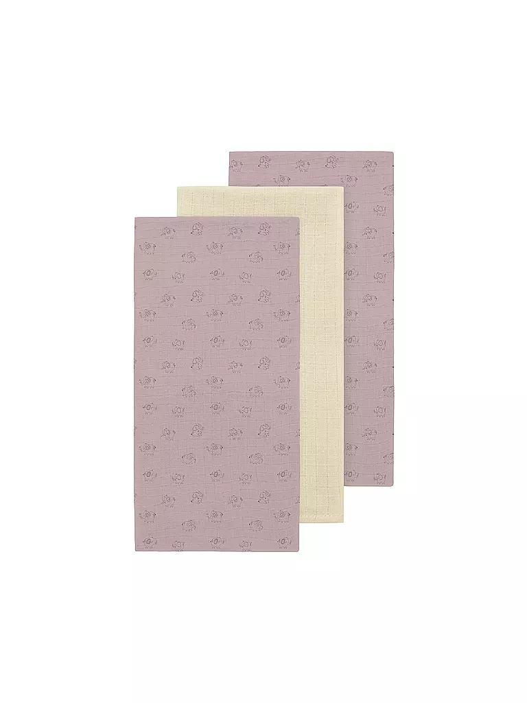 NAME IT | Babytuch 3er Pkg NBNOHAPPY | lila