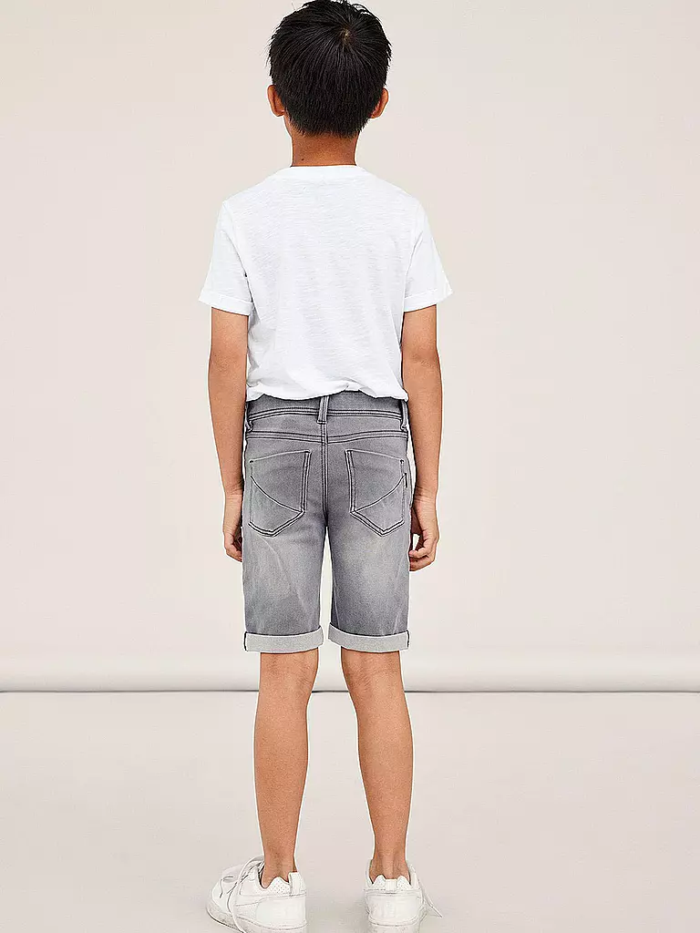 NAME IT | Jungen Jeans Shorts Slim Fit NKMSOFUS DNMTAX | grau
