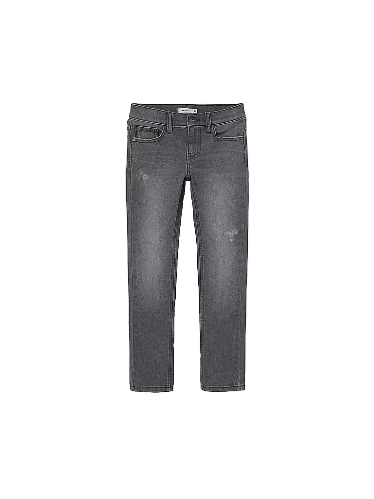 NAME IT | Jungen Jeans Slim Fit NKMSILAS  | hellgrau