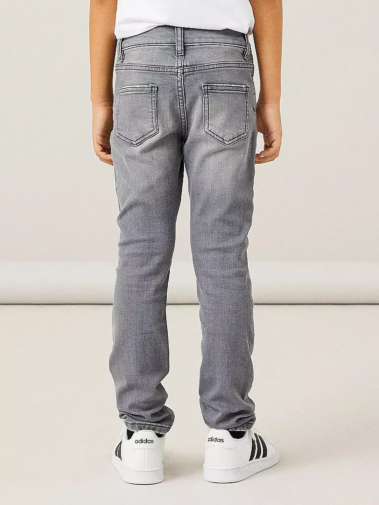 NAME IT | Jungen Jeans Slim Fit NKMSILAS  | hellgrau