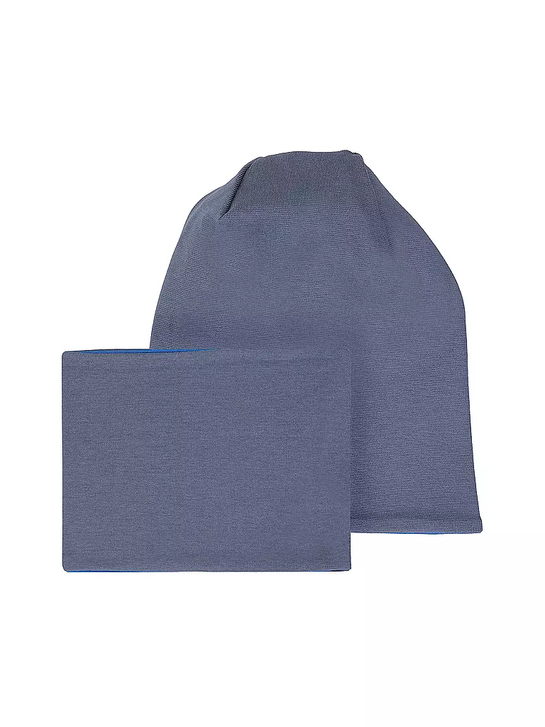 NAME IT | Jungen Set Mütze und Schal | blau