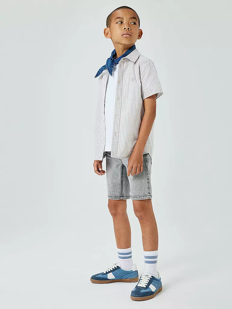 NAME IT | Jungen Shorts XSlim Fit NKMTHEO | hellgrau