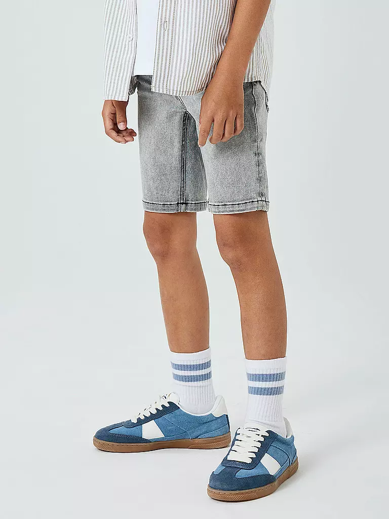 NAME IT | Jungen Shorts XSlim Fit NKMTHEO | hellgrau