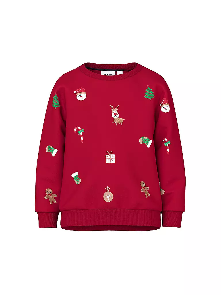 NAME IT | Jungen Sweater NMNRIMAX | rot