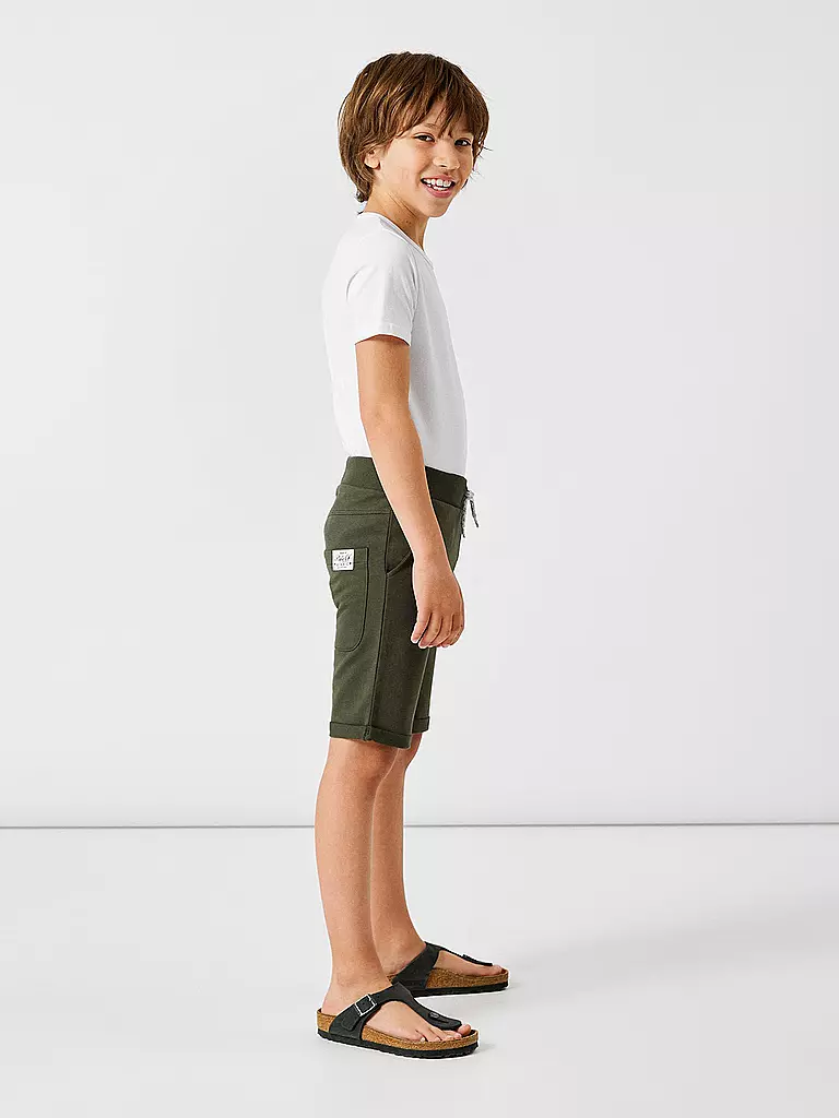 NAME IT | Jungen Sweatshorts NKMVERMO  | olive