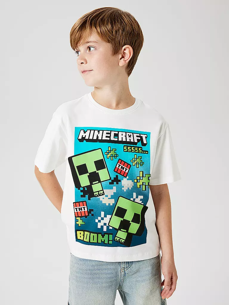 NAME IT | Jungen T-Shirt NKMFLAME | weiss