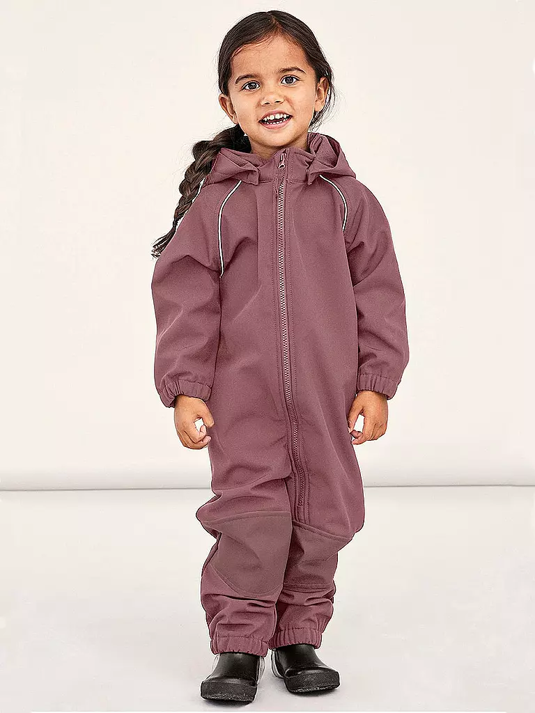 NAME IT | Kinder Softshell Regenanzug | rosa