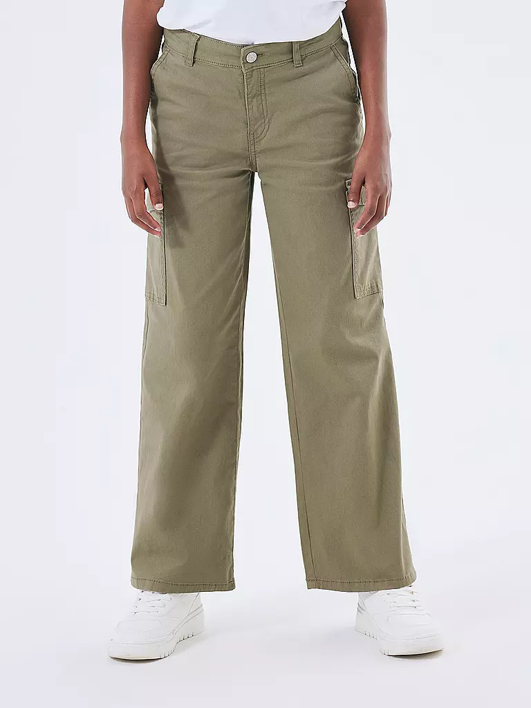 NAME IT | Mädchen Cargohose NKFROSE | olive