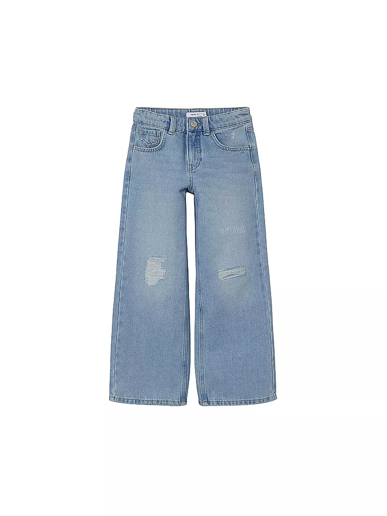 NAME IT | Mädchen Highwaist Jeans Wide Leg NKFROSE  | hellblau