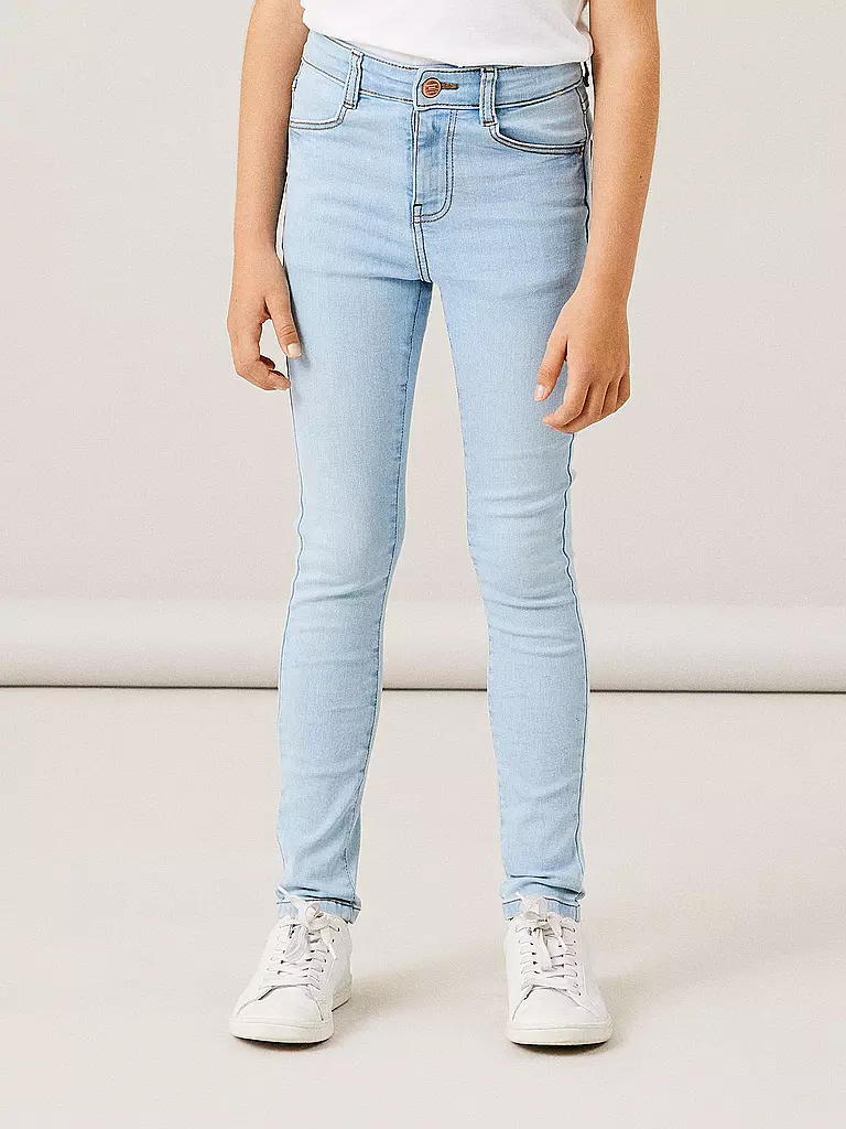 NAME IT | Mädchen Jeans Skinny Fit NKFPOLLY  | hellblau