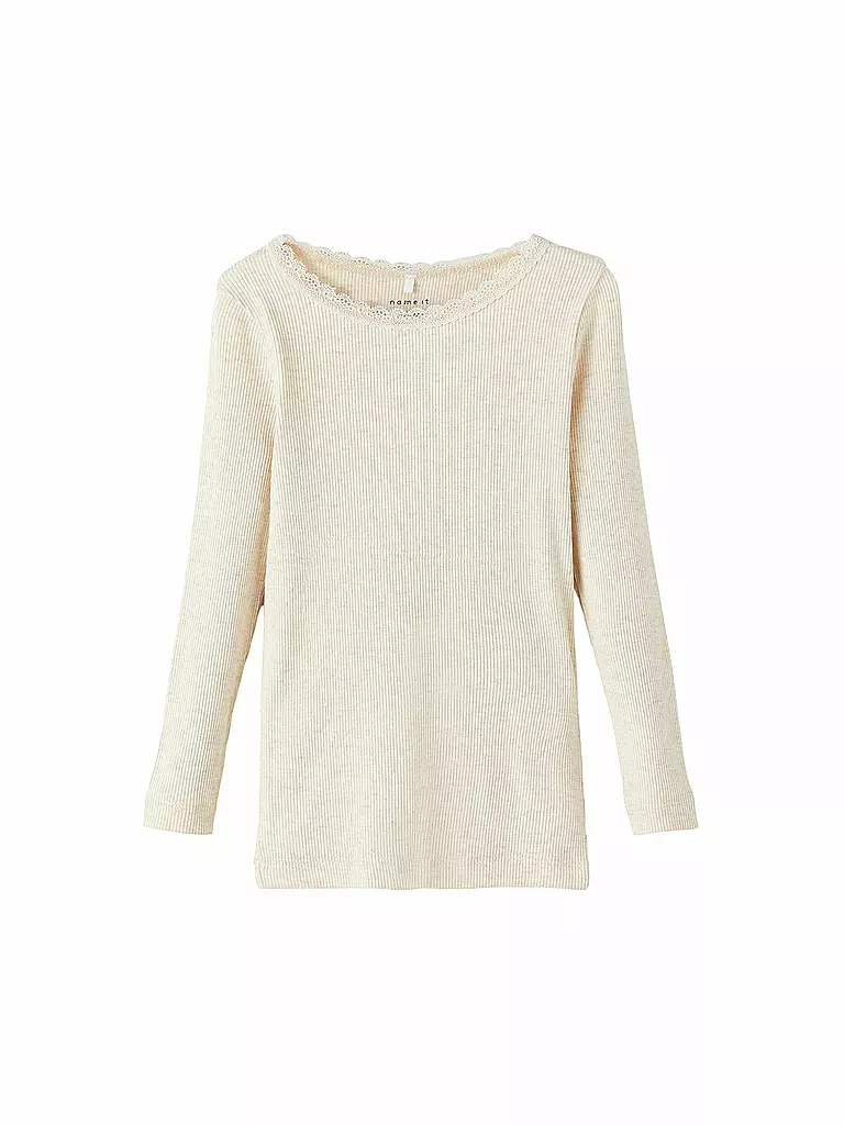 NAME IT | Mädchen Langarmshirt NMFKAB  | creme