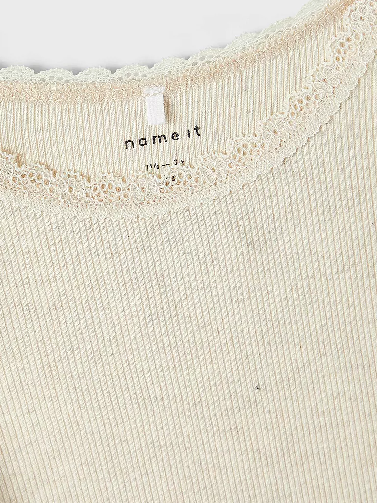 NAME IT | Mädchen Langarmshirt NMFKAB  | creme
