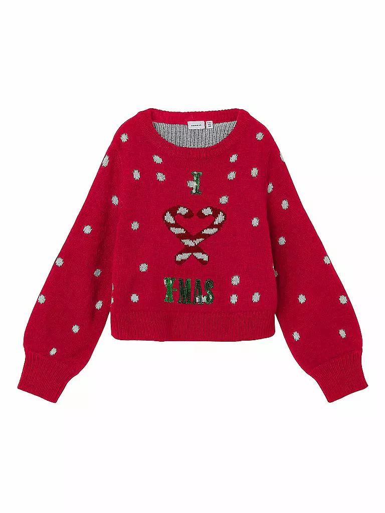 NAME IT | Mädchen Pullover NKFRIMERRY | rot