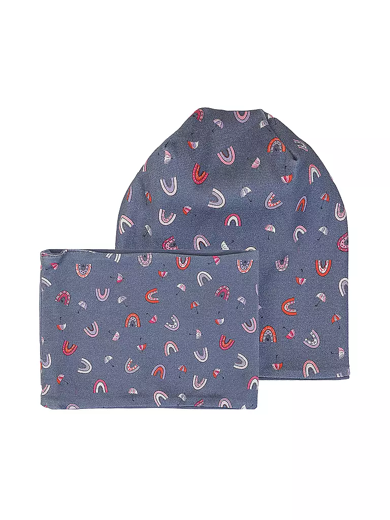 NAME IT | Mädchen Set Mütze und Schal | blau