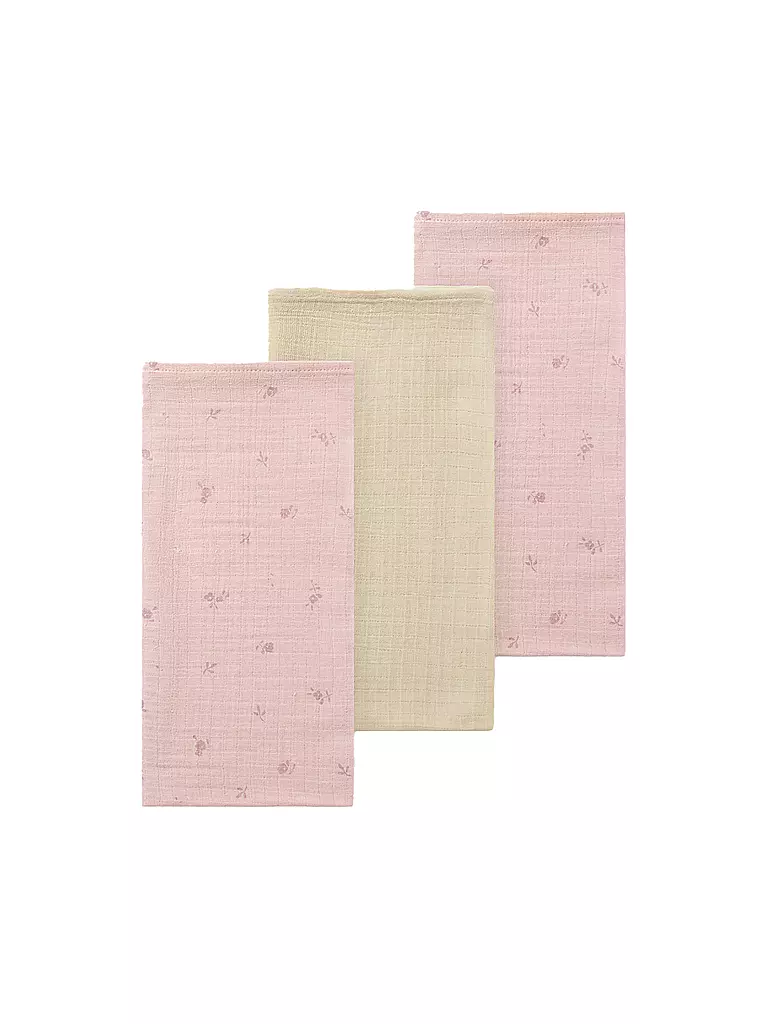 NAME IT | Stoffwindel - Mulltuch 3er Pkg parfait pink | blau