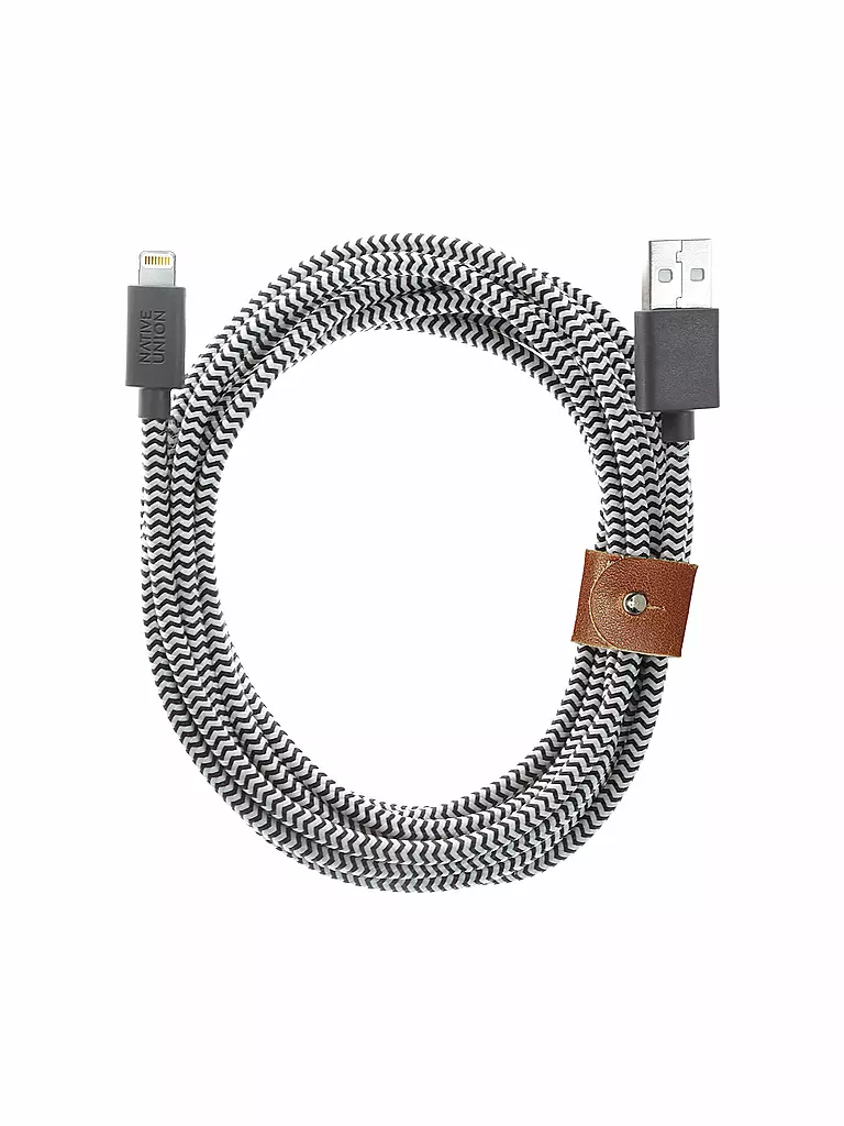 NATIVE UNION | Ladekabel - Belt Cable 3m (Zebra) | bunt