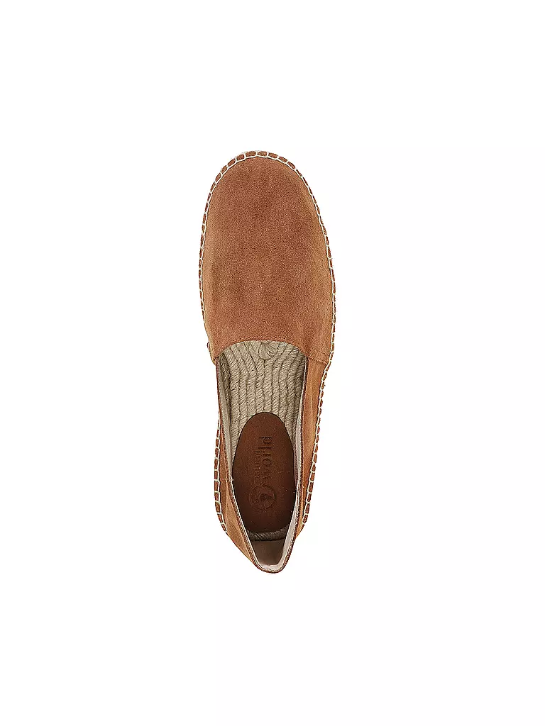 NATURAL WORLD | Espadrilles CAMPING SUEDE | braun