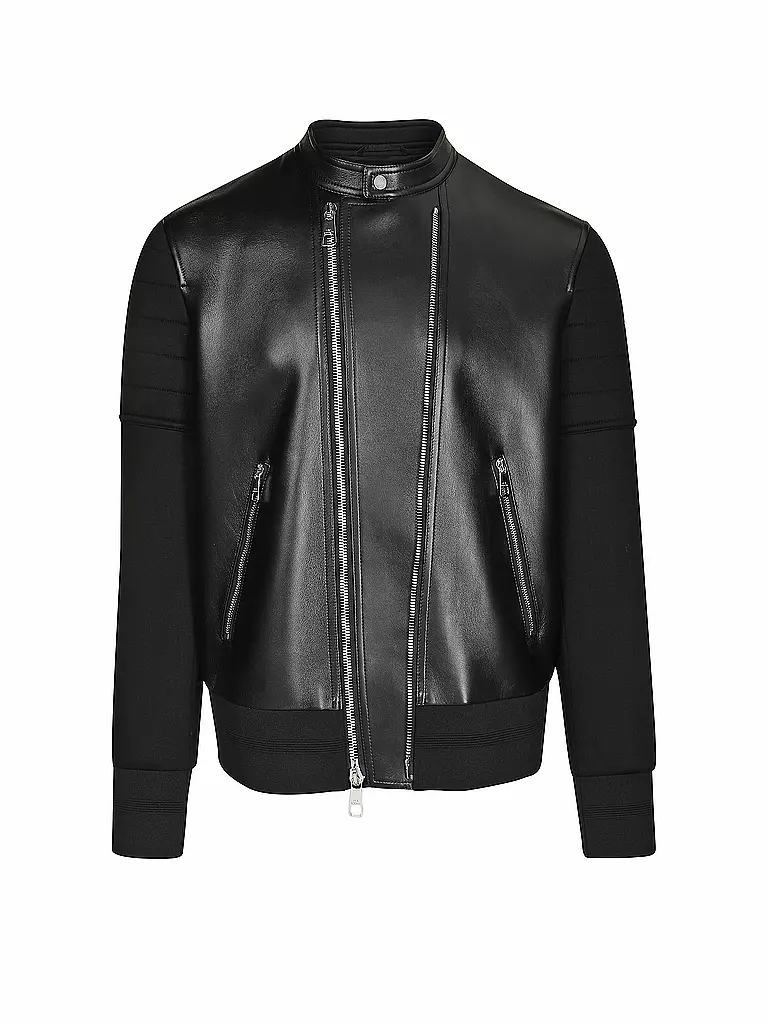 NEIL BARRETT | Lederjacke | schwarz