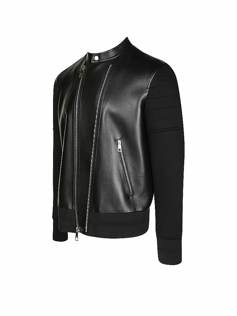NEIL BARRETT | Lederjacke | schwarz