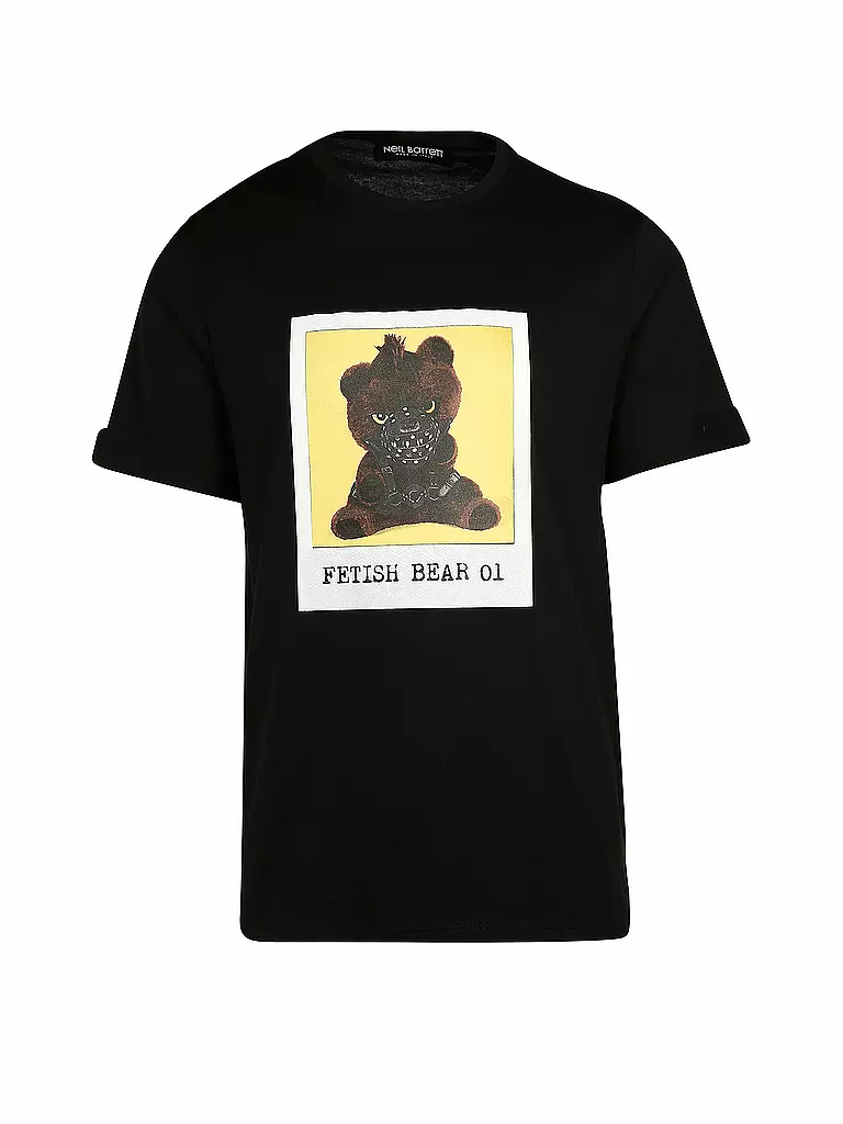 NEIL BARRETT | T-Shirt "Fetish Bear 0.2" | schwarz