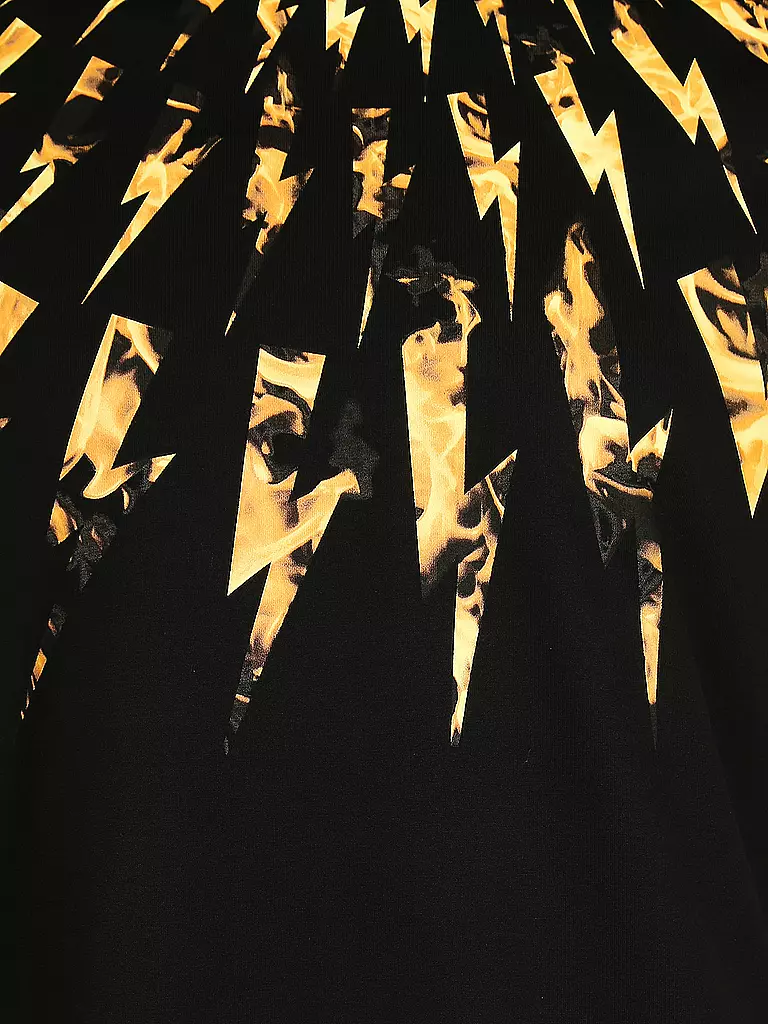 NEIL BARRETT | T-Shirt "Flame Thunderbold" | schwarz