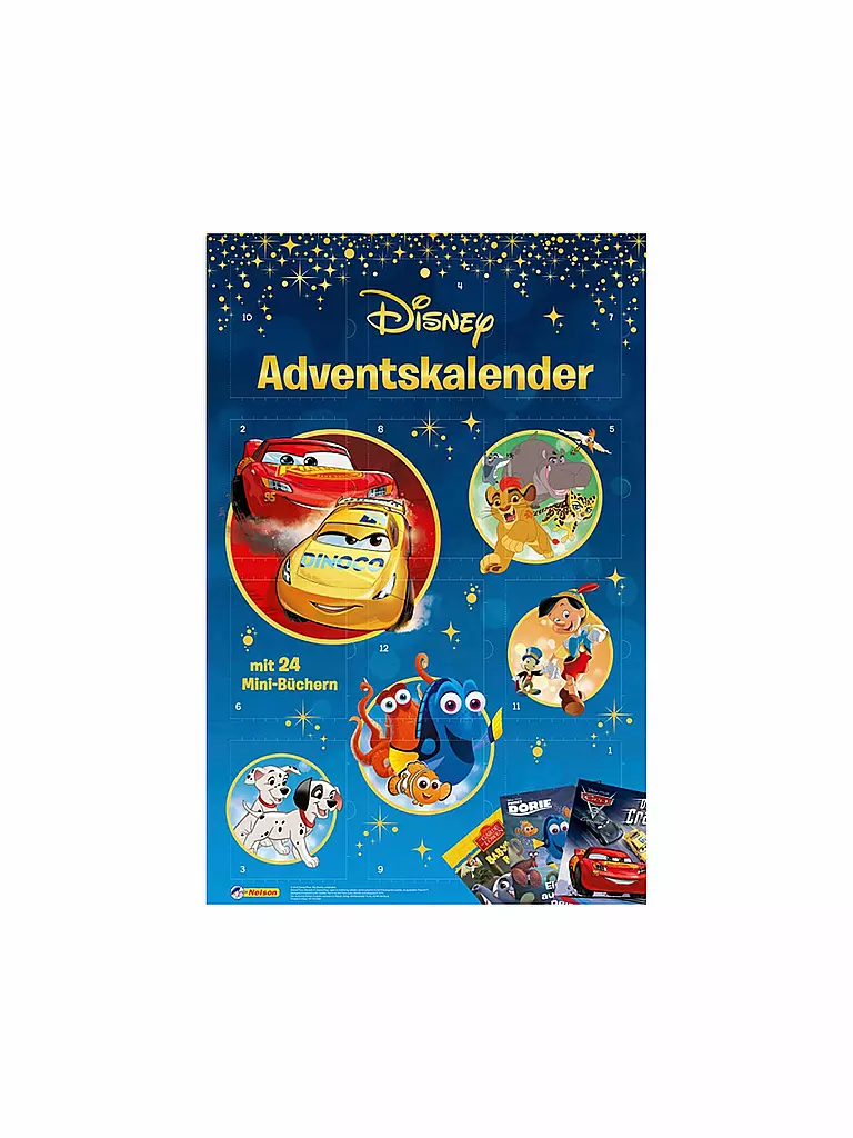 NELSON VERLAG | Disney Minibuch-Adventskalender (Für Mädchen und Jungs) | keine Farbe