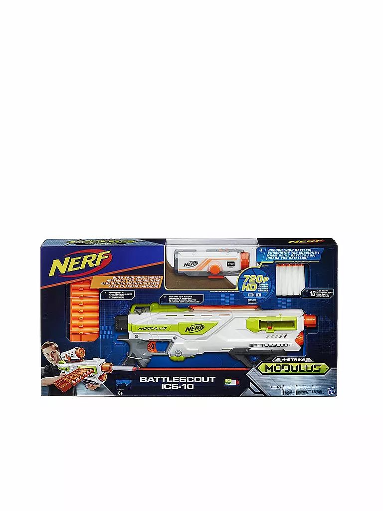 NERF | N-Strike Elite Modulus BattleScout ICS-10 Blaster | transparent