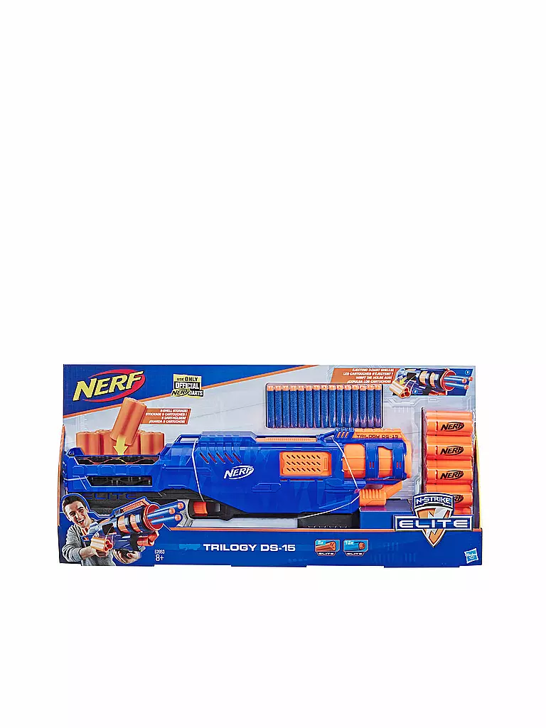 NERF | Trilogy DS-15 Nerf N-Strike Elite Spielzeug Blaster  | transparent