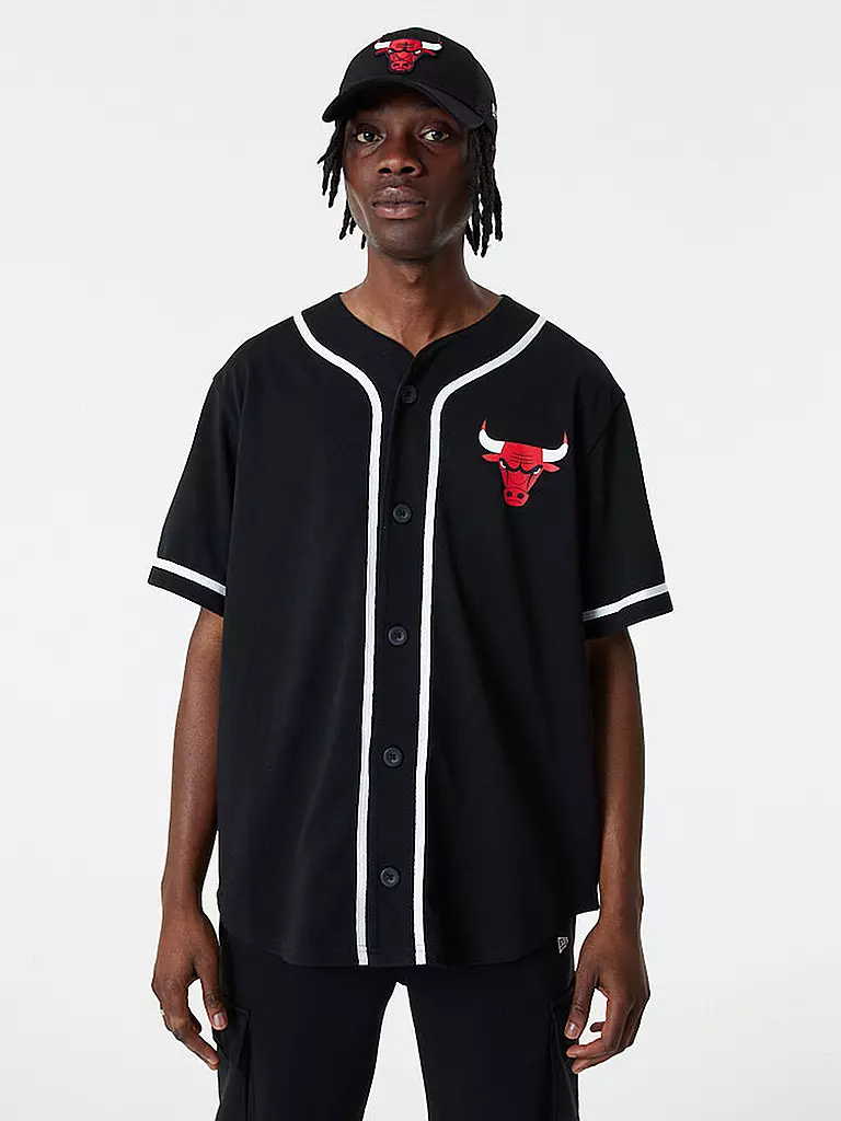 NEW ERA | T-Shirt NBA BASEBALL JERSEY | schwarz