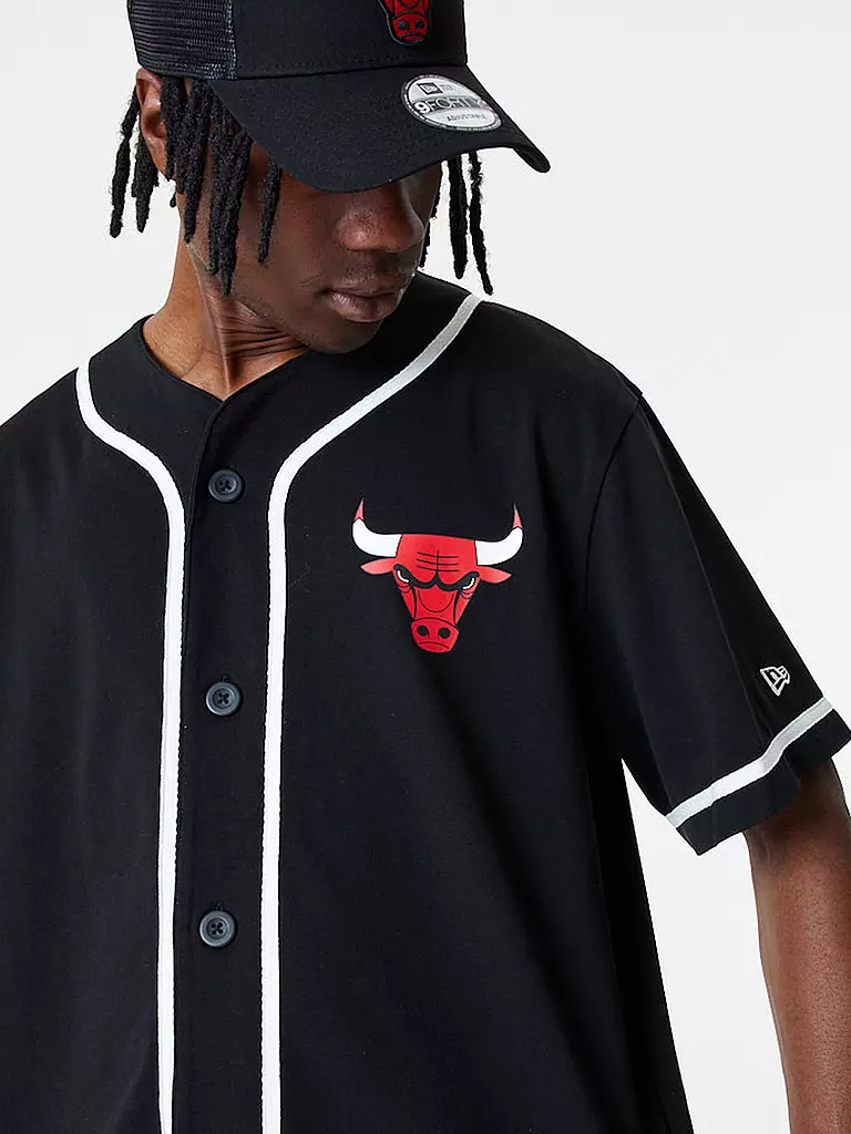 NEW ERA | T-Shirt NBA BASEBALL JERSEY | schwarz