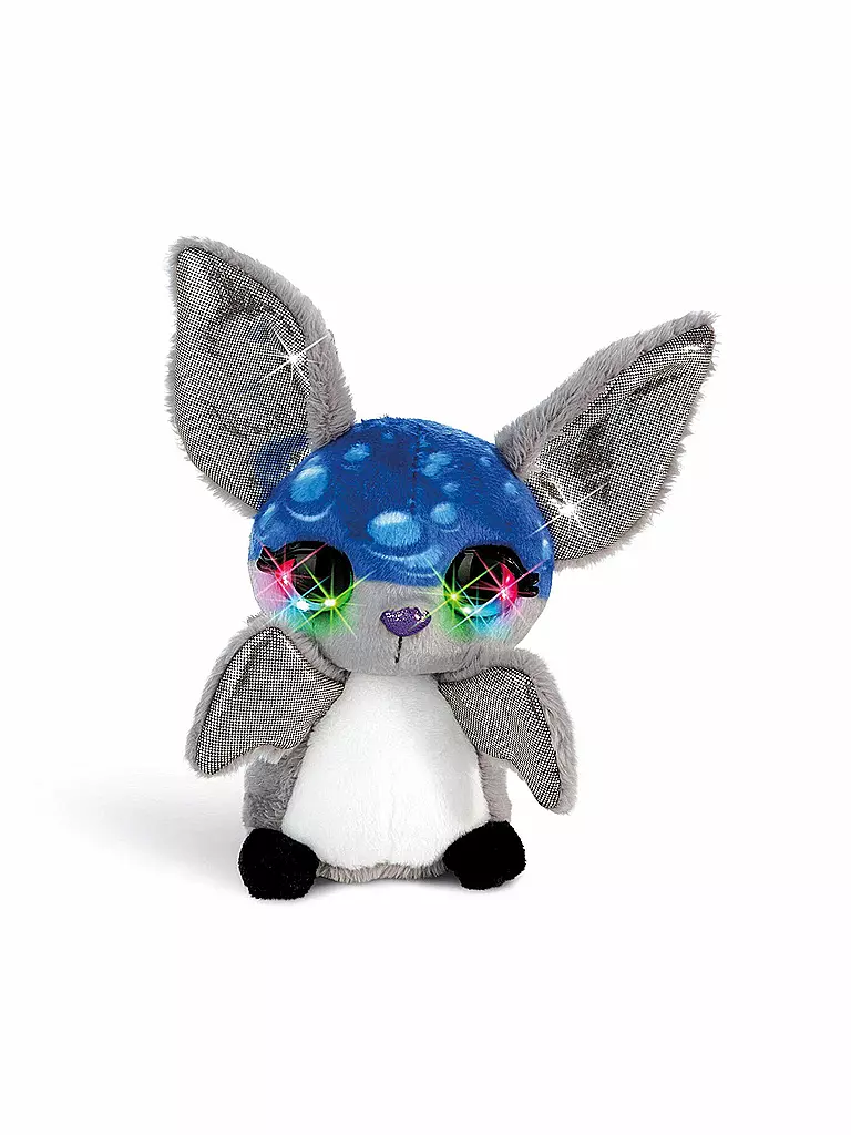 NICI | Fledermaus Pipp Flashies Kuscheltier mit LED-Augen 12cm | transparent