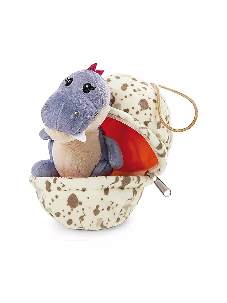 NICI | Plüschtier - Dino Baby Mädchen im Ei 13cm | lila