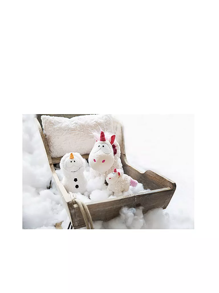 NICI | Plüschtier - Einhorn Theodor mit Schneeanzug 22cm | creme