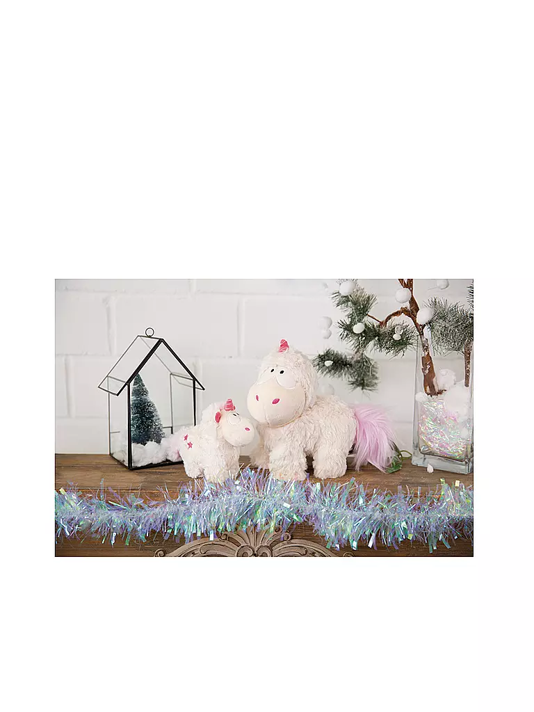 NICI | Plüschtier - Einhorn Theodor mit Schneeanzug 22cm | creme
