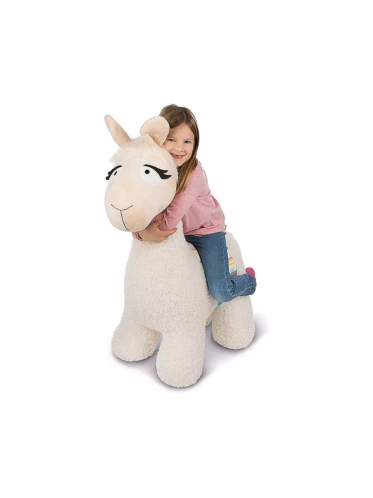 NICI | Sitztier "Lama Lady" 100cm | transparent