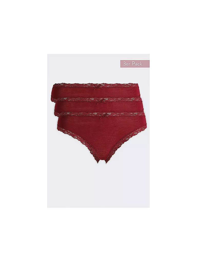 NINA VON C | Jazzpants 3er-Pkg. red berrie | rot