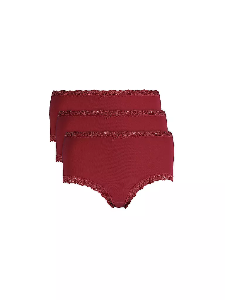 NINA VON C | Slips 3er Pkg. red berrie | rot