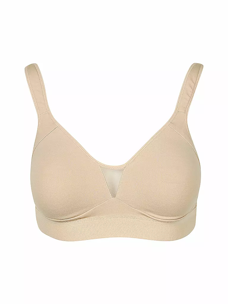 NINA VON C | Wellness BH ohne Bügel Cotton Shape Caramel | beige