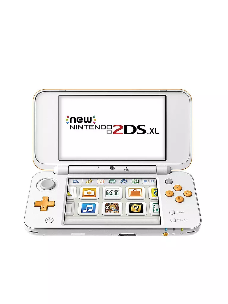 NINTENDO 3DS | New Nintendo 2DS XL Konsole /weiss/orange) | transparent