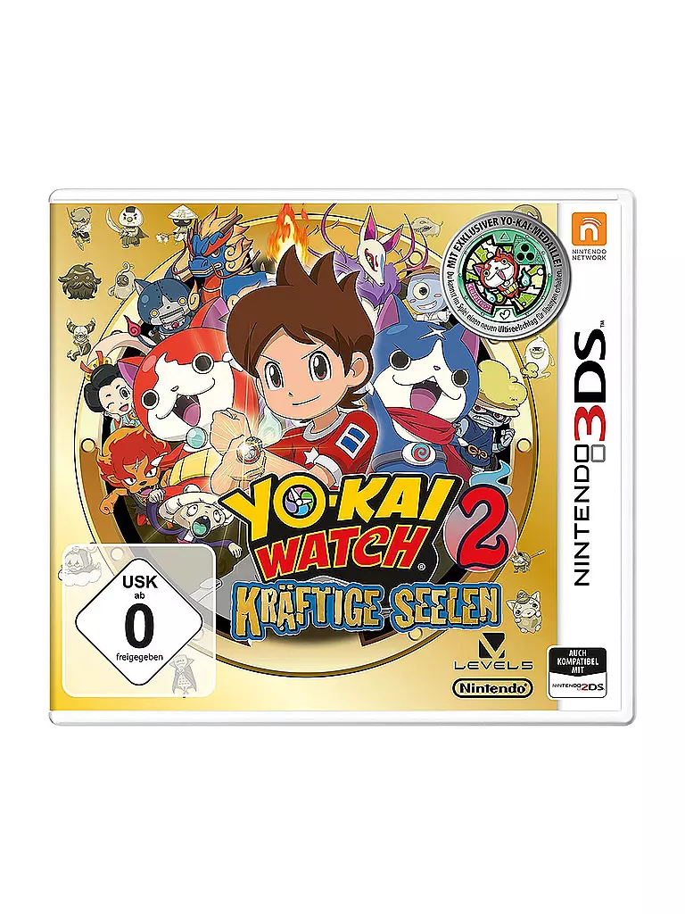 NINTENDO 3DS | Yo-Kai Watch 2 - Kräftige Seelen - Medaille | transparent