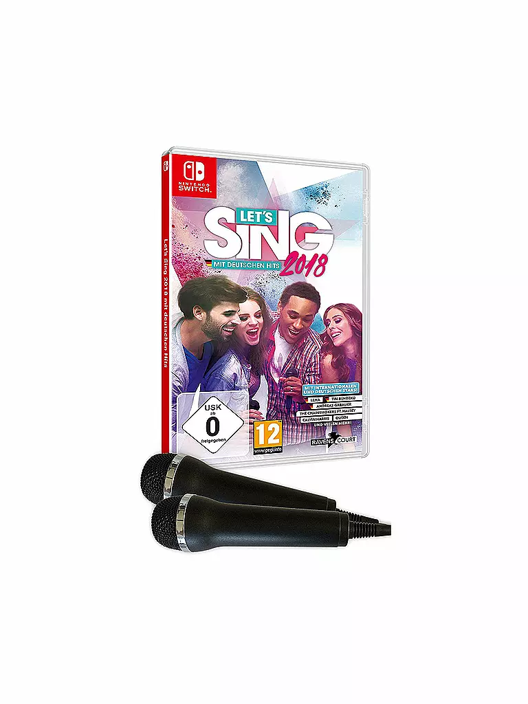 NINTENDO SWITCH | Let's Sing 2018 mit Deutschen Hits und 2 Micros | transparent