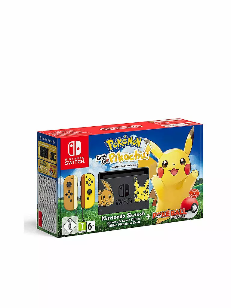 NINTENDO SWITCH | Nintendo Switch Pokémon Let’s Go Pikachu Bundle | transparent
