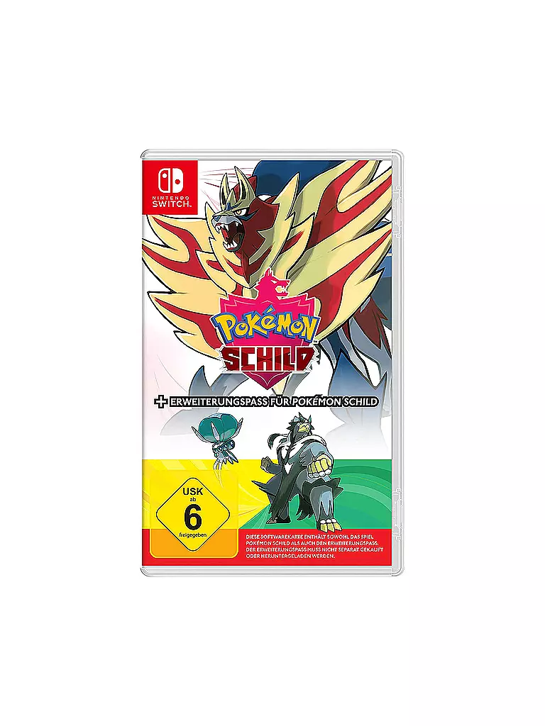 NINTENDO SWITCH | Pokemon Schild inkl Erweiterungspass | keine Farbe