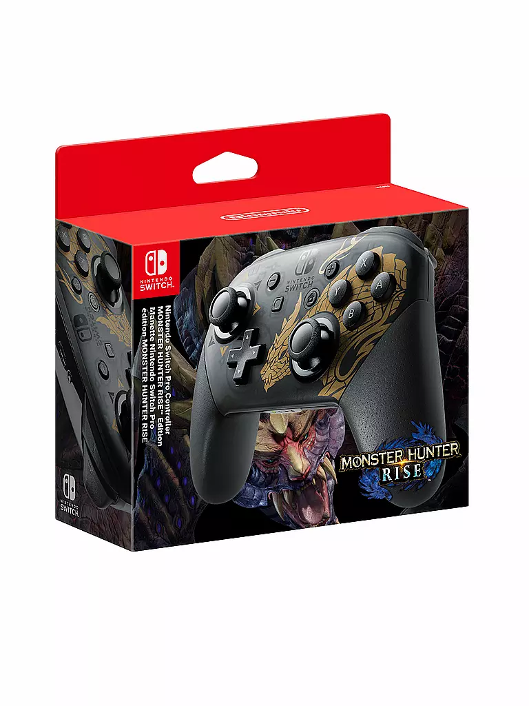 NINTENDO SWITCH | Pro Controller MONSTER HUNTER RISE-Edition | transparent