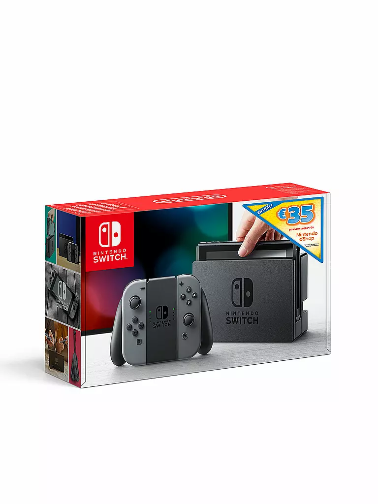NINTENDO SWITCH | SWITCH Konsole Grey inkl. e-Shop Gutschein | transparent