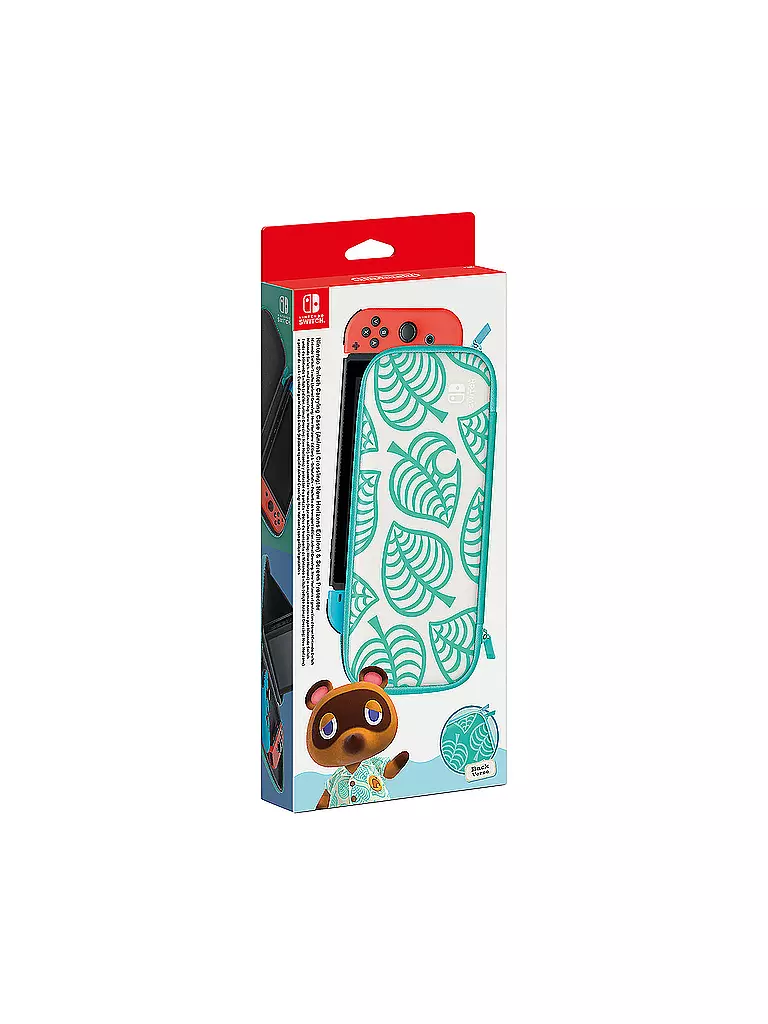 NINTENDO SWITCH | Tasche (Animal Crossing - New Horizons-Edition) inkl. Schutzfolie | transparent