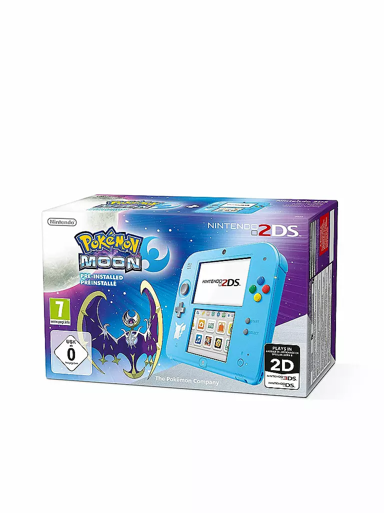NINTENDO | Nintendo 2DS - Konsole (Special Edition) inkl. Pokémon Mond (vorinstalliert)  | 
