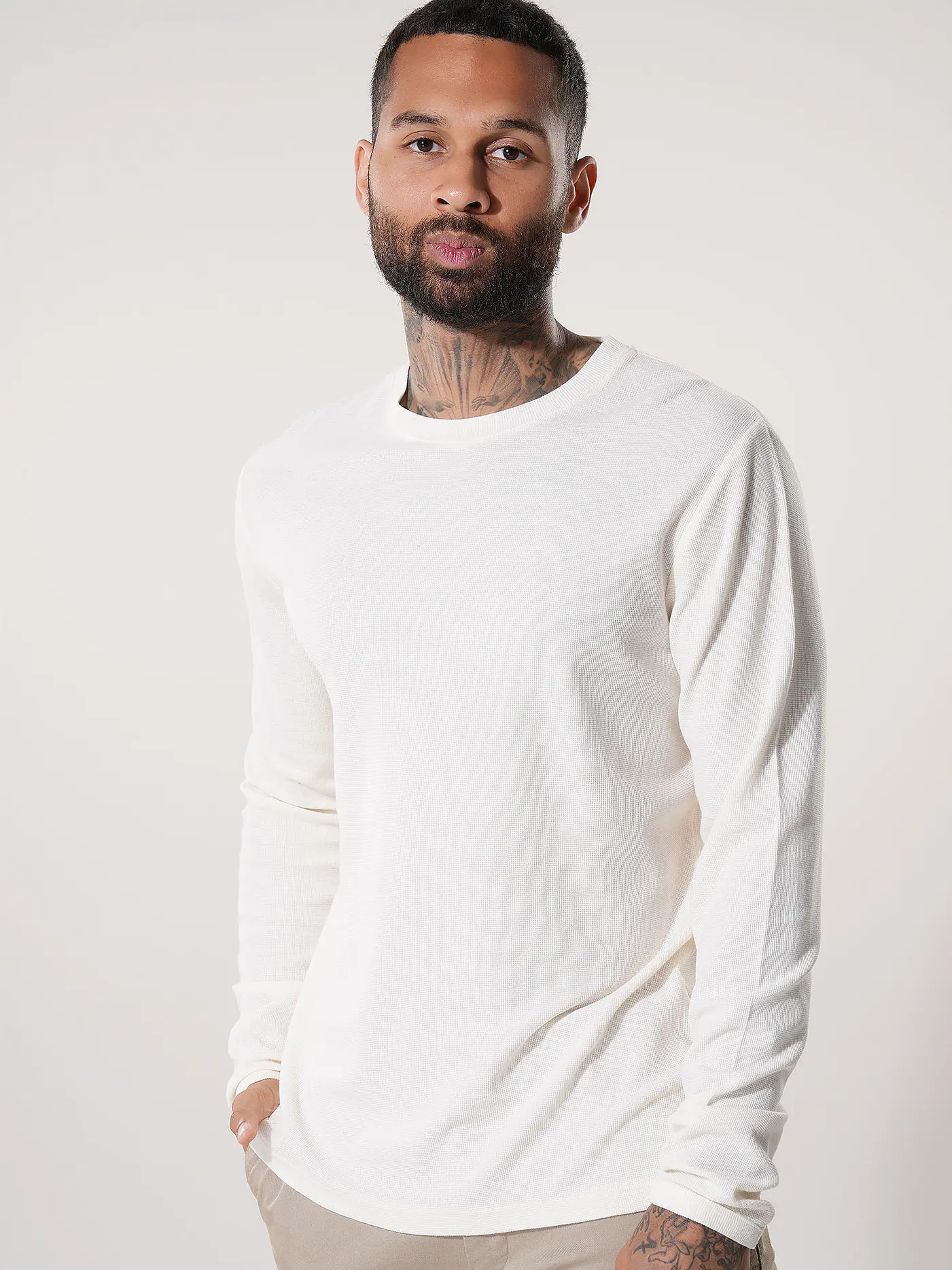 NN.07 | Langarmshirt CLIVE | weiss